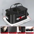 Single shoulder fish bucket, live fish, foldable portable water tank, travel camping box, outdoor fishing box, fishing gear.