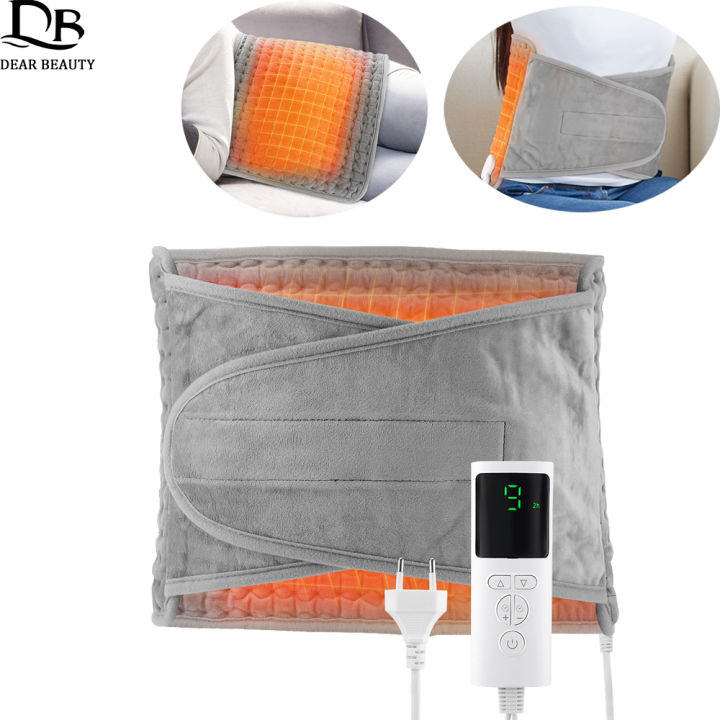 Electric Heating Waist Belt Hot Compress Therapy Thermal Blanket Leg Back Abdomen Uterus Massage Heating Pad Warming Brace