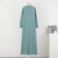 Spirng Autumn Full Sleeve Casual Plus Size Dress Women Loose Maxi Dresses Female Oversize Long Dresses Vestidoes Fit 120KG.