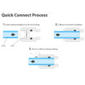 1/4" OD Quick Connect Push In to Connect for RO Water Reverse Osmosis System Water Tube Fitting Set Of 20 ball valve+T+I+L Type. 