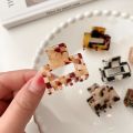 PVC Beige Hair Clip Square Head Plate Hair Acrylic Grab Clip Back of Head Ponytail Shark Clip Hair Accessories. 