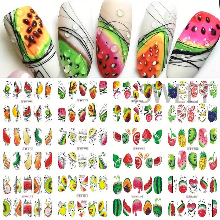 2%20Sheet%20Abstract%20Line%20Fruit%20Water%20Nail%20Sliders%20Geometry%20Pawpaw%20Watermelon%20Avocado%20Image%20Decal%20Summer%20Tropical%20Charm%20Tattoo%20Foils%20-%20Image%202