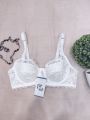 Lace Padded Wired Full Coverage Net Bra Brazzer Blouse (01). 