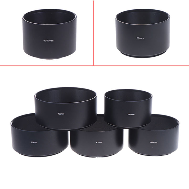 40.5mm 43mm 46mm 49mm 52mm 55mm 58mm 62mm 67mm 72mm 77mm Long Metal Lens Hood For Camera Lens Universal Sunshade