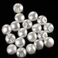 50PCS 10mm Round Sewing Pearl Buttons mushroom buttons for Clothing Dress Accessories Scrapbooking Garment Decorative DIY Crafts.