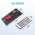 2*25W 50W Amplifier 12V MP3 Player Decoder Board Bluetooth 5.0 Car FM Radio Module TF USB AUX WMA Player Decoder Handsfree. 
