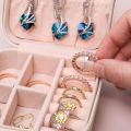 Small Jewelry Box, Travel Portable Jewelry Case For Ring, Pendant, Earring, Necklace, Bracelet Organizer Storage Holder Boxes. 