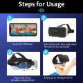 VR Glasses 3D Headset Virtual Reality Helmet Cell Phone Goggle Devices Viar Lenses Smartphone Smart VR Game Video Controller Set.
