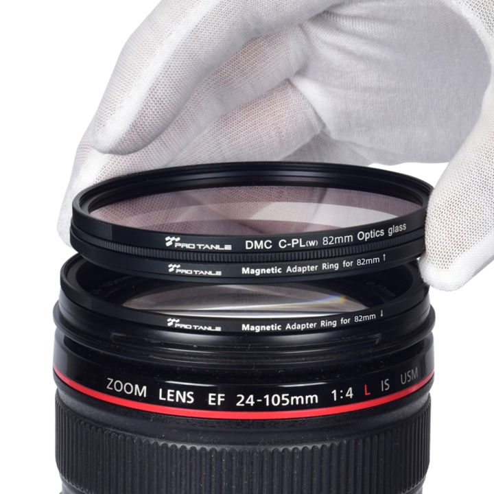 Filter Adapter Rings Magnetic Filter Adapter Ring Kit 82mm Ring Adapter for Filter and Lens ...