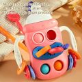 Baby Bottle Cheer Baby Early Education Training Fun Finger Press Grip Stretchable Grip Training Twitch Soft Glue Soothing Toy. 