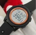 Grace WATCH 
💯 WATER 💧 PROOF 
SLIM MODEL 
ALARM 
DATE 
DAY 
YEAR 
STOP WATCH 
DIFFERENT COLOR AVAILABLE. 