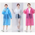 Raincoat High Quality Long Rain coat Lightweight 0.15mm Thick Travel Rain coat for men women.