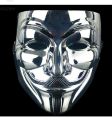 Hacker Mask Silver Colour. 