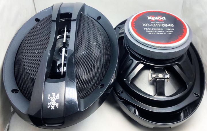 Xplod XS-GTF6948 4way speaker peak power 1500w, rated power 500w, 4omega, 16x24inches best price in Pakistan