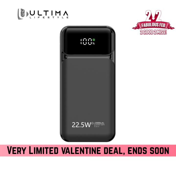 Ultima%20Boost%2020K%20Pro%2020000mAh%20Powerbank%20with%2022.5W%20Fast%20Charging%20%7C%20LED%20Display%20%7C%20Triple%20Ports%20%7C%20%20Supports%20PD,%20QC3.0,%20Universal%20Compatibility%20%7C%202%20Way%20Charging%20%7C%20ChargeSafe%20technology%20Power%20bank%20-%20Image%202