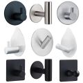 Black Robe Hook Wall Hook Towel Hook for Bathroom Stainless Steel Coat Hook Rustproof Hook Hanger for Kitchen Hardware. 