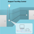 QNCX16A Wifi Mini Smart Switch Wireless 2 Way Control DIY Light Switches Smart Home Tuya Smart Life Alexa Alice  Home lightify. 