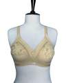 Soft Cotton Embroided Bra For Women With Support Belt, Fancy Cotton Brazier. 
