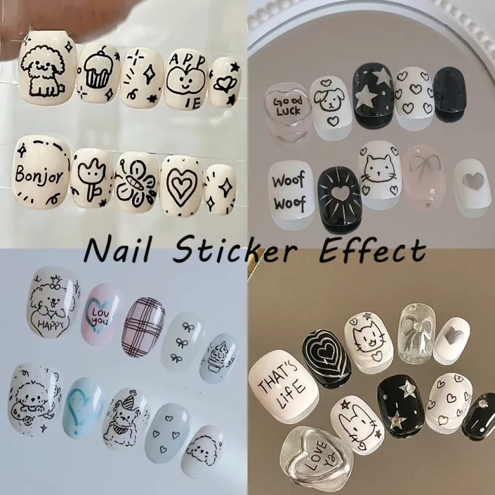 2Pcs%20Cartoon%20Cute%20Cat%20Nail%20Childlike%20Stickers%20Holographic%20Love%20Heart%20Bronzing%20Star%20Sliders%20Silver%20Chrome%20Nail%20Art%20Manicure%20Decor%20-%20Image%206
