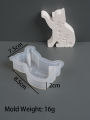 3D Easter Rabbit Candle Silicone Mold DIY Cat Bunny Handmade Soap Mould Butterfly Flower Printed Resin Gypsum Molds Home Decor.