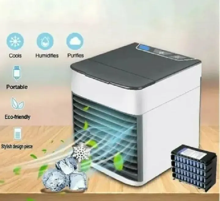 PreArctic Air Ultra Portable Evaporative magic Air Cooler| Air cooler| Portable Air Cooler| mini air cooler| Air conditioner| Powerful Quiet Lightweight cooler| Portable Space Cooler| Air Cooler Hydro-Chill Technology For Bedroom| Office| Living Room