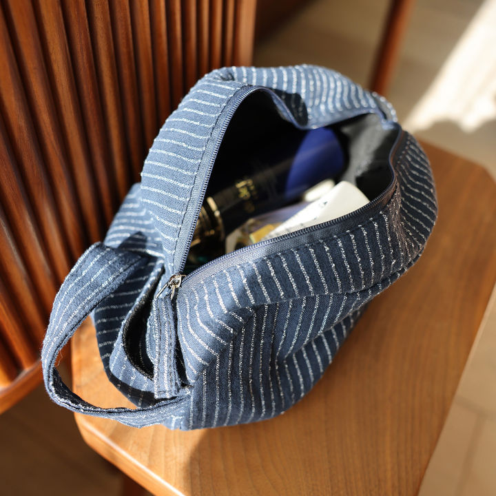 Classic%20striped%20large%20capacity%20portable%20cosmetic%20bag%20cotton%20linen%20fabric%20dark%20zipper%20skin%20care%20travel%20portable%20storage%20bag%20-%20Image%202