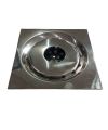 Floor drain waste jaali jali stainless steel 6x6 center hole for  bathroom kitchen. 