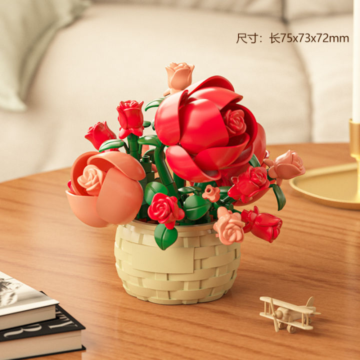 DIY%20MOC%20Potted%20Rose%20Sunflower%20Plants%20Succulents%20Bonsai%20Tree%20Gardens%20Romantic%20Building%20Blocks%20Model%20Bricks%20Kids%20Sets%20Kits%20Toys%20-%20Image%207