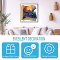 Wooden Puzzle for Adults - the Train in the Book Puzzle, Unique Shape Wooden Jigsaw Puzzles, Modern Art Home Decor. 