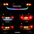 Car Rear Trunk Tail Light 120cm Colorful Dynamic Reverse Warning LED Strip 12v Additional Brake Follow Turn Signal Lamp. 