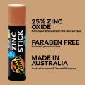 Sun Zapper Zinc Oxide Sunscreen Stick Mineral White SPF 50+ Water Resistant for Face & Body, Adults, Kids (0.42 Oz, 12g) Broad Spectrum Sun Block, Made in Australia. 
