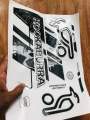Original Cricket Bat Stickers - 3D Embossed. 