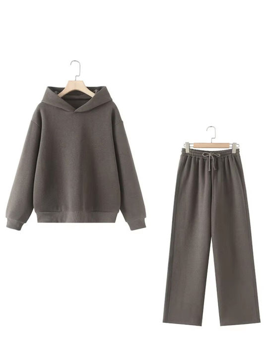 HH%20Women%20Solid%20Casual%20Sweatshirt%20Pant%20Suit%20Long%20Sleeve%20Hooded%20Fleece%20Pullover%20Coat%20Loose%20Straight%20Trousers%20Office%20Lady%20Sets%20-%20Image%203