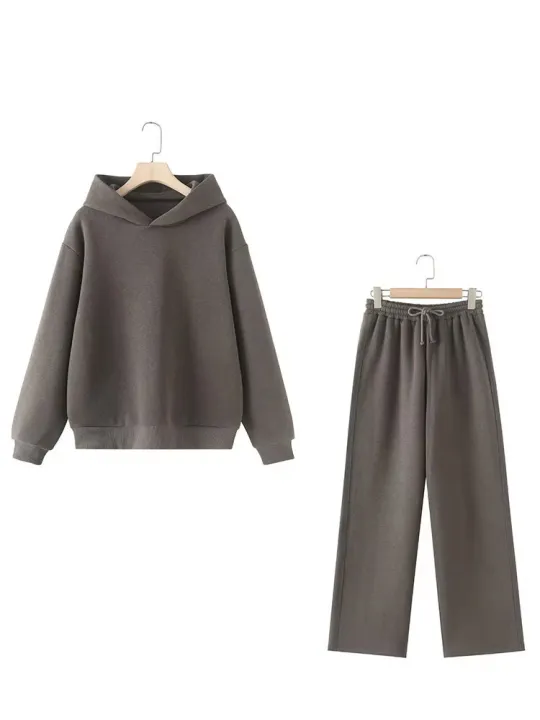 HH%20Women%20Solid%20Casual%20Sweatshirt%20Pant%20Suit%20Long%20Sleeve%20Hooded%20Fleece%20Pullover%20Coat%20Loose%20Straight%20Trousers%20Office%20Lady%20Sets%20-%20Image%203