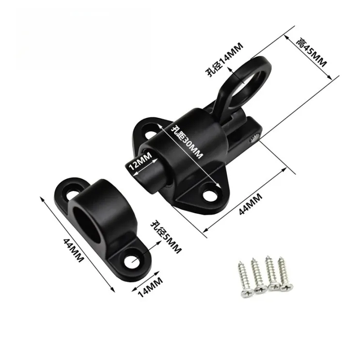 2/4Pcs%20%20Aluminum%20Alloy%20Spring%20Door%20Bolt%20Lock,Automatic%20&%20Self-closing%20Security,Durable%20Bounce%20Mechanism%20with%20Safety%20Pull%20Ring%20-%20Image%204