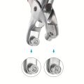 1 Set 1/4 Inch Grommet Eyelet Plier Set, Eyelet Hole Punch Pliers Kit With 100 Metal Eyelets, Grommet Tool Kit For Leather Cloth.
