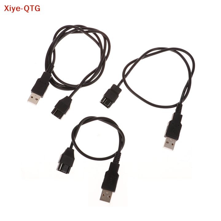 NEW 30/50/100CM 3/4 Pin Fan To USB Adapter Cables Computer Pc Fan Power Cable Connector Adapter