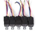 [With plug] relay 12V and 24v relay 5 pin/Relay 5 pin [high current 40A ] relay 12v 24v relay 5 pin 40A ready to ship. Car relay current 40 amp. 