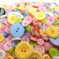 100PCS Colorful Mixed Resin Buttons Rotundity Household Handmade DIY Sewing Supplies Clothing Accessories Material Bags TMZ. 