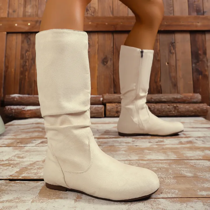 Hot%20Sale%20Womens%20Boots%20Side%20Zip%20Mid%20Calf%20Boots%20Trend%20Suede%20Women%20Flat%20Boots%20Luxury%20Plus%20Size%20Women%20Shoes%20High%20Quality%20Botas%20Mujer%20-%20Image%203