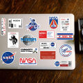 50Pcs NASA Stickers Spaceship Decals DIY Waterproof Sticker For Phone Laptop Suitcase Notebook Skateboard. 