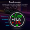 Motorcycle painel digital moto universal temperature clock Mini full screen thermometer 4 in 1 Touch screen meter. 