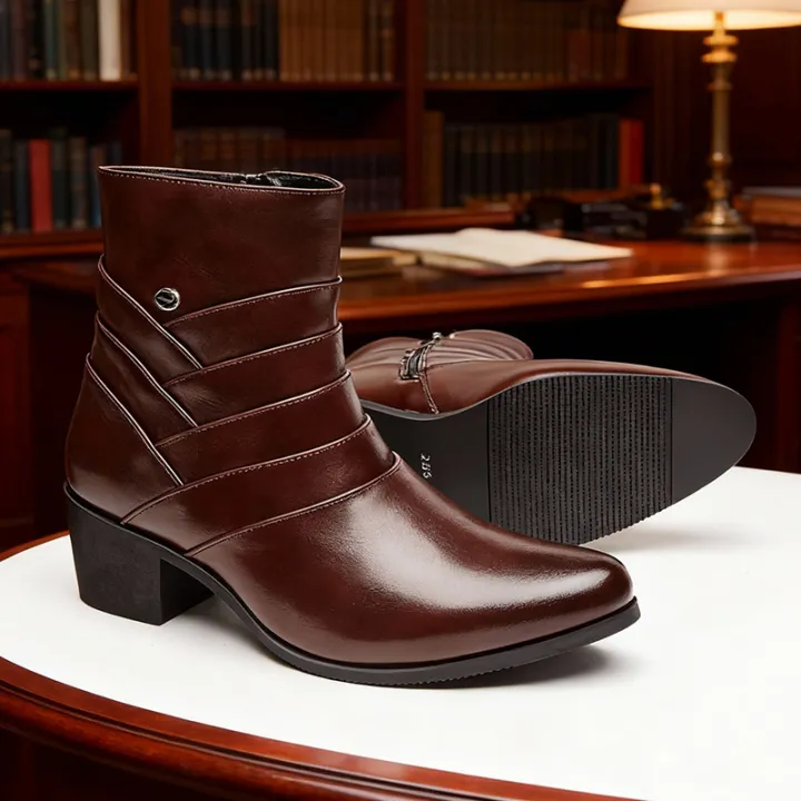 Luxury%20Men%20Boots%20Leather%20Chelsea%20Boots%20High%20Top%20Buckle%20Strap%20Formal%20Shoes%20Black%20British%20Style%20Ankle%20Boots%20Pointed%20Toe%20Brown%20Boot%20-%20Image%202