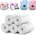 Kids Instant Camera Refill Print Paper-5 Rolls for Kids Instant Print Camera,HD Printing Thermal Print Paper Set Portable Refill Print Paper. 