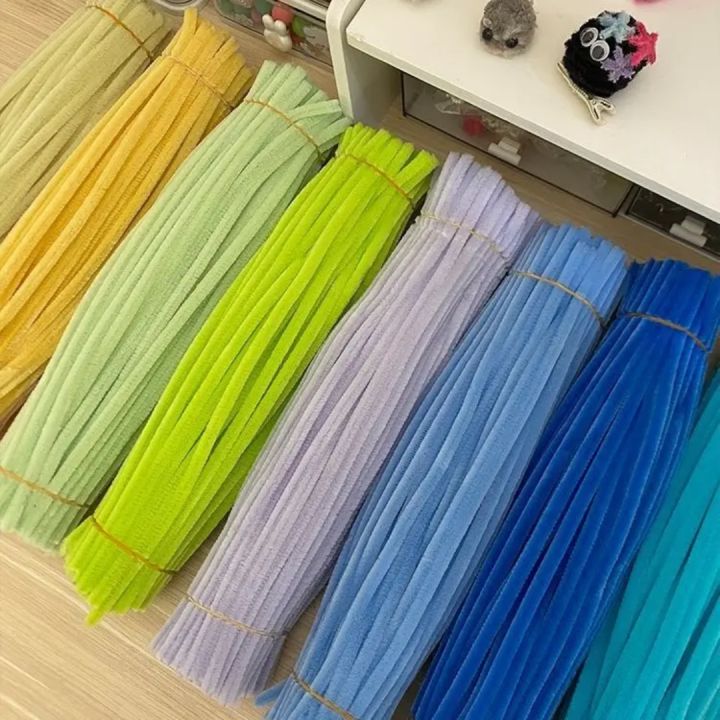 100pcs%20Fuzzy%20Wire%20Pipe%20Cleaners%20Craft%20Chenille%20Stem%20Creative%20DIY%20Handmade%20Educational%20Toys%20Projects%20-%20Image%203
