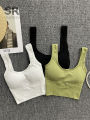 SINGREINY 2024 Fashion Casual Crop Top Women Strap Basic Chest Pad Sleeveless Sports Tank Top Solid Backless Beach Camis. 