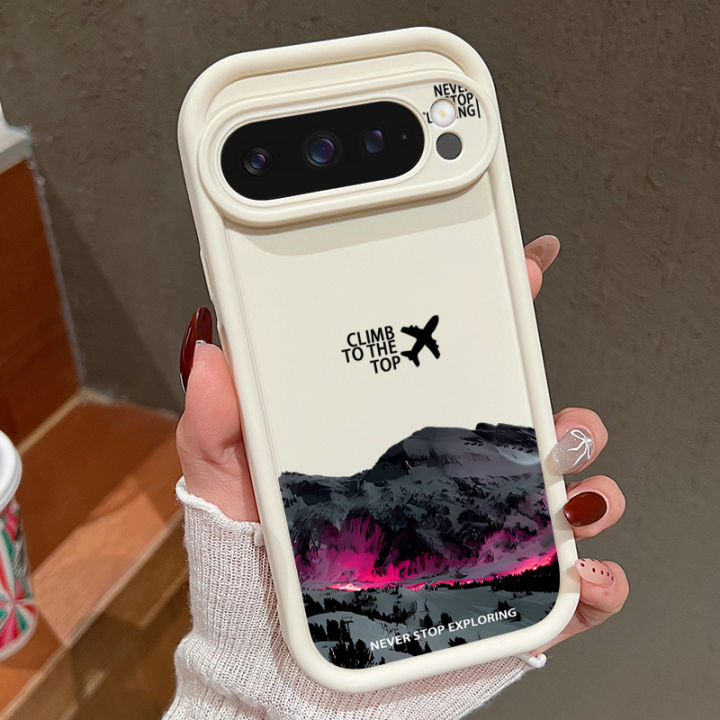 Snowy Mountain Pattern Case For Google Pixel 10 8 7 Pro 9 10 Pro XL 9A 8A 7A ShockProof Silicone Phone Cover For Pixel 7 8 9 Pro