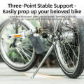 ROCKBROS Folding Bicycle Kickstand Ultralight Foot Support 16inch Folding Bike Kickstand Parking Stand Footrest Bike Accessories. 