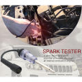 Universal Ignition Spark Tester Engine Diagnostic Tool In Line Checker with Metal Connectors for Car Truck Lawnmower Motorcycle.