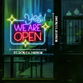 Open Neon Signs Bright LED Neon Light sign Advertisement Board Display Sign Walls Window Door Bar Shop Coffee Salon Store. 